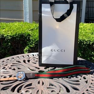 Gucci Children’s Green and Red elastic Belt